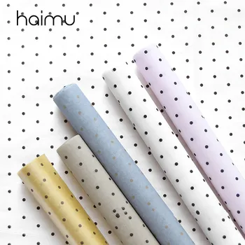 

Polka Dot Cellophane Paper Flower Packaging Paper Gifts Decoration Florist Wraps Gift Floral Supplies 22.8x22.8Inch 20sheets