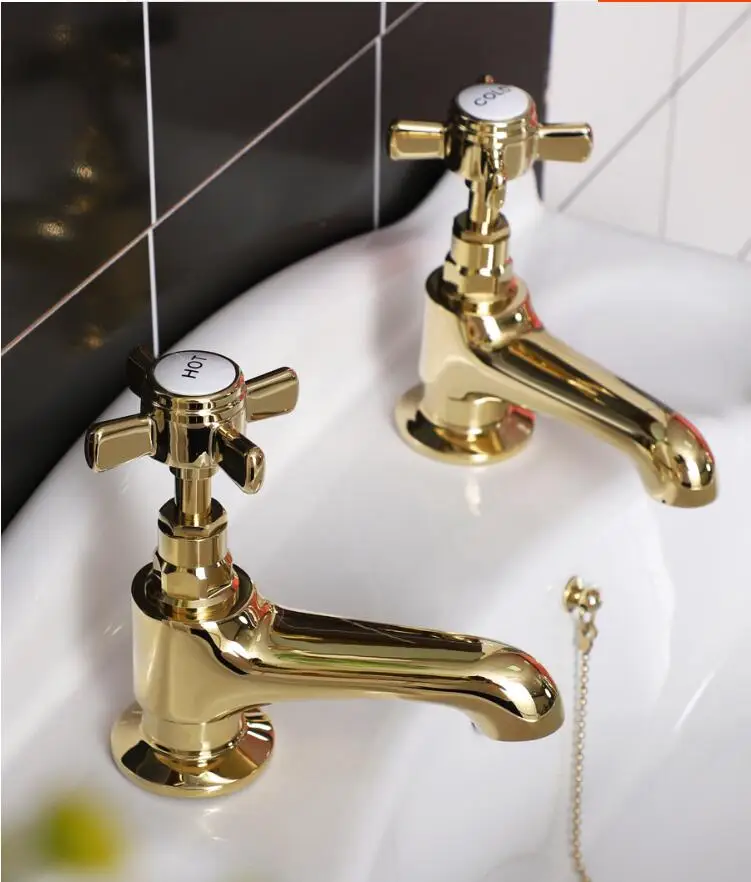 Chrome Square Bathroom Faucet Brass Bathroom Basin Faucet Single cold Water Mixer Sink Tap Single Handle Deck Mounted