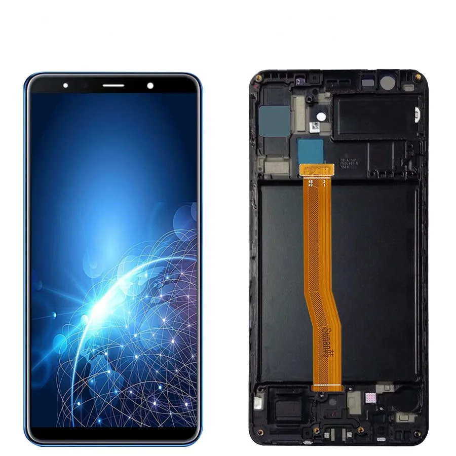 ЖК дисплей Super AMOLED 6 0 дюйма для Samsung Galaxy A7 2018 A750 SM A750F с сенсорным экраном в сборе