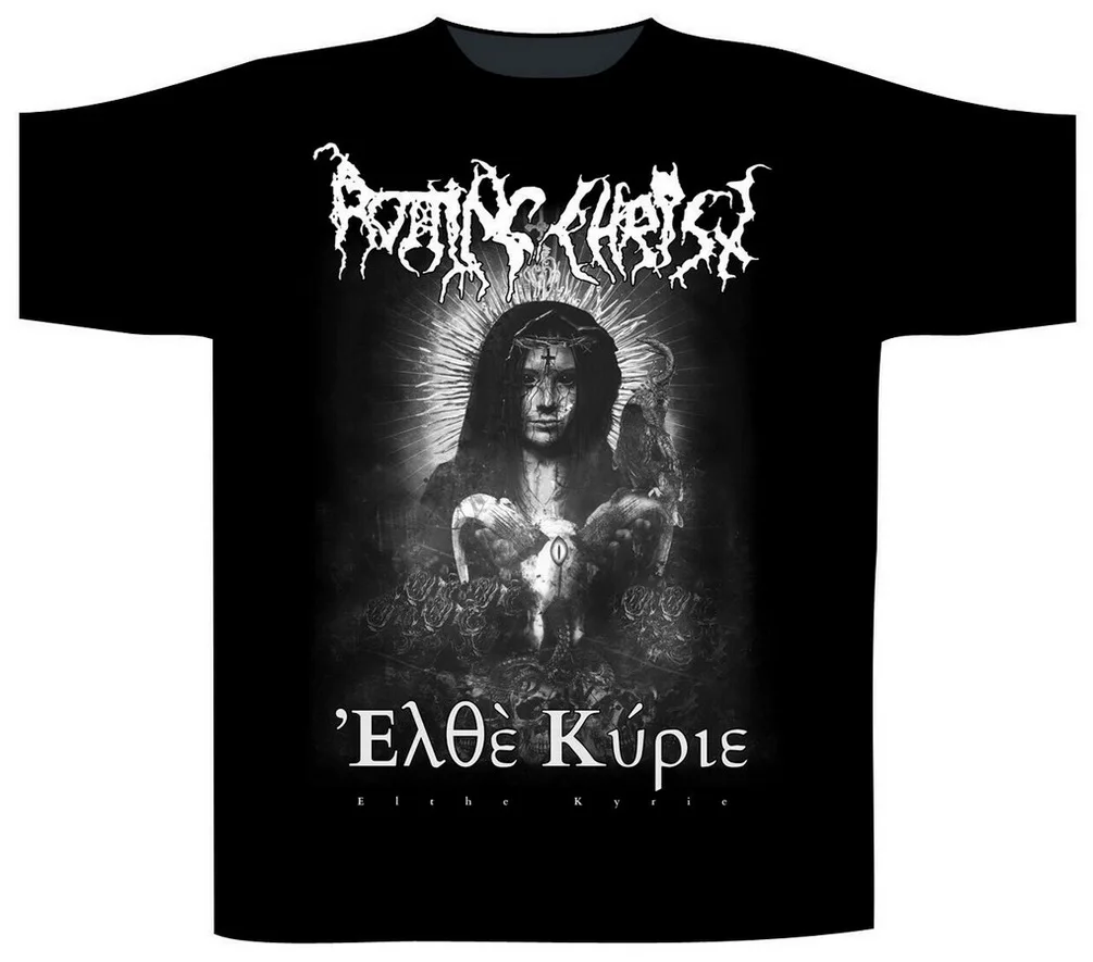 Rotting Christ Elthe Kyrie рубашка S-XL футболка черная металлическая официальная Новинка