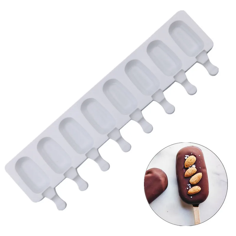 

Silicone Ice Cream Mold Popsicle Molds Homemade Ice Mold Maker Silicon for Ice Cube Diy Mold Ice Cream Mold with Popsicle Stick