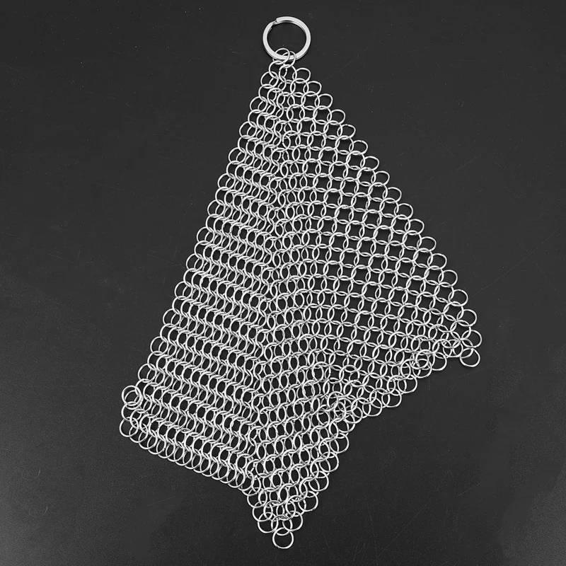 Mythrojan Chainmail Cast Iron Scrubber Cast Iron Maintenance Lodge Cast  Iron Skillet Scrubber for Cast Iron Griddle Cast Iron Wo - AliExpress