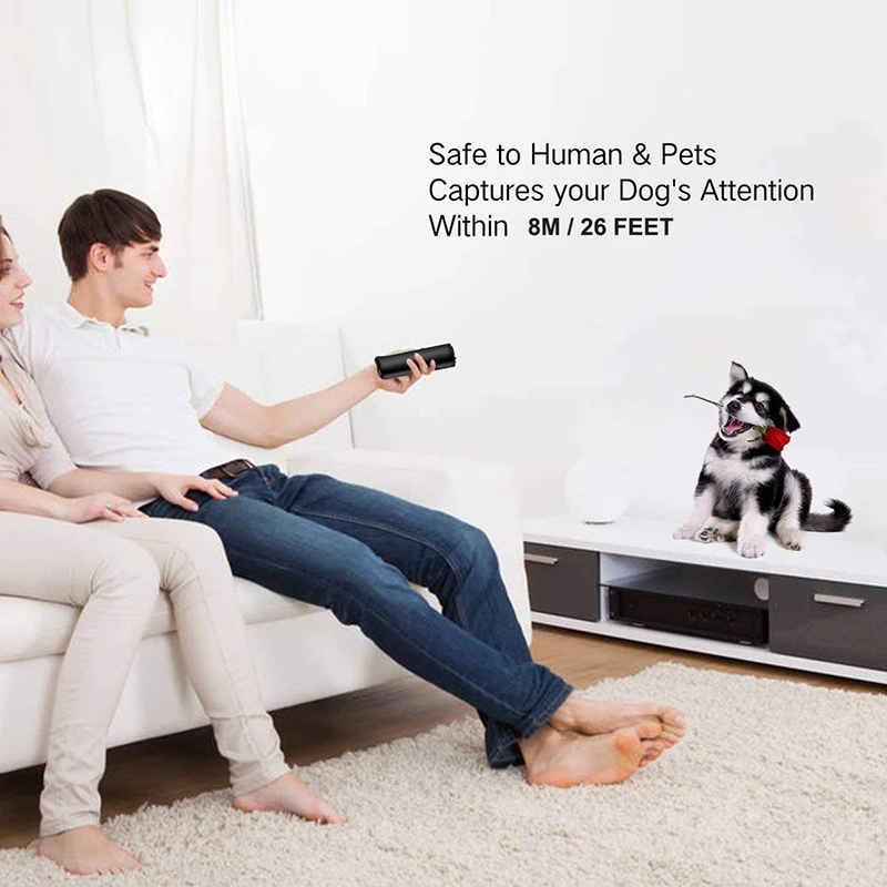 Benepaw Handheld Ultrasonic Dog Repellent Chaser LED Flashlight Safe Effective Pet Training Device Anti Barking Easy To Carry