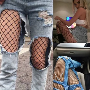 

2019 Summer Fashion Hollow Out Sexy Pantyhose female Mesh Fishnet Black Tights Stocking Party Club Stockings High Quality