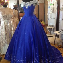 Королевское синее пышное платье милое Бальное Платье милое 16 платье с бисером вечерние платья для выпускного вечера дебютантное платье Vestido De 15 Anos BM191