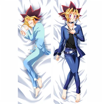 

HOT Japanese Anime Pillowcases Yu-Gi-Oh! Yugi Muto Cushion Bedding Dakimakura Male Hugging Body Throw Pillow Case Cover Gift