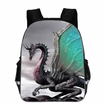 

Cool children's popular animal pattern backpack Jurassic dinosaur world kingdom girls boys children schoolbags