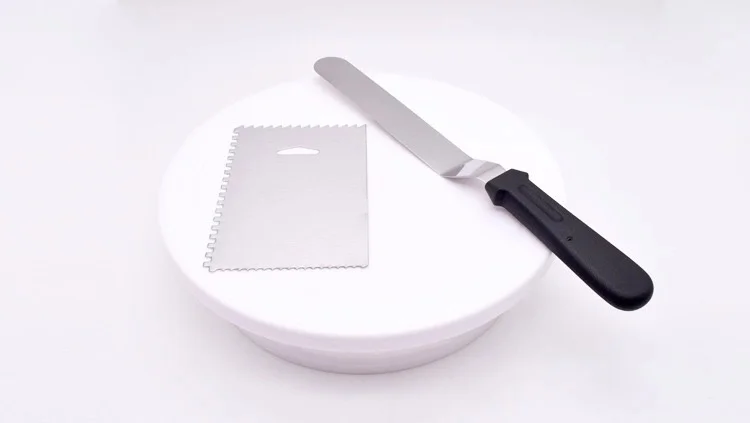 Пластиковый вращающийся стол для торта DIY принадлежности для приготовления кондитерских изделий Подставка для торта поворотный стол вращающиеся украшения для выпечки инструменты 3 комплекта