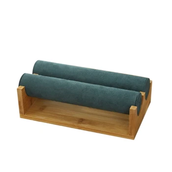 

Wooden Double-Layer Bracelet / Bracelet Jewelry Rack Support Display Box