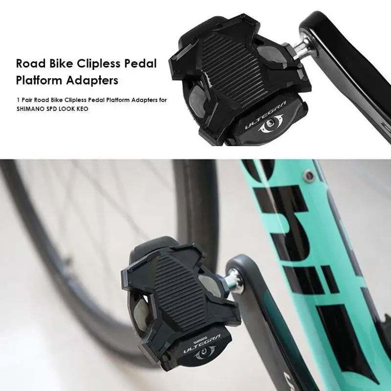 1 пара Дорожный велосипед бесклипсовая педаль платформы адаптеры для SHIMANO SPD LOOK KEO