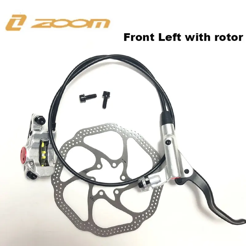 ZOOM HB-875 тормоз велосипедный велосипед Mtb Гидравлический дисковый тормоз горный велосипед тормоз лучше, чем M395 M447 левый передний правый задний - Цвет: Sliver Front W rotor