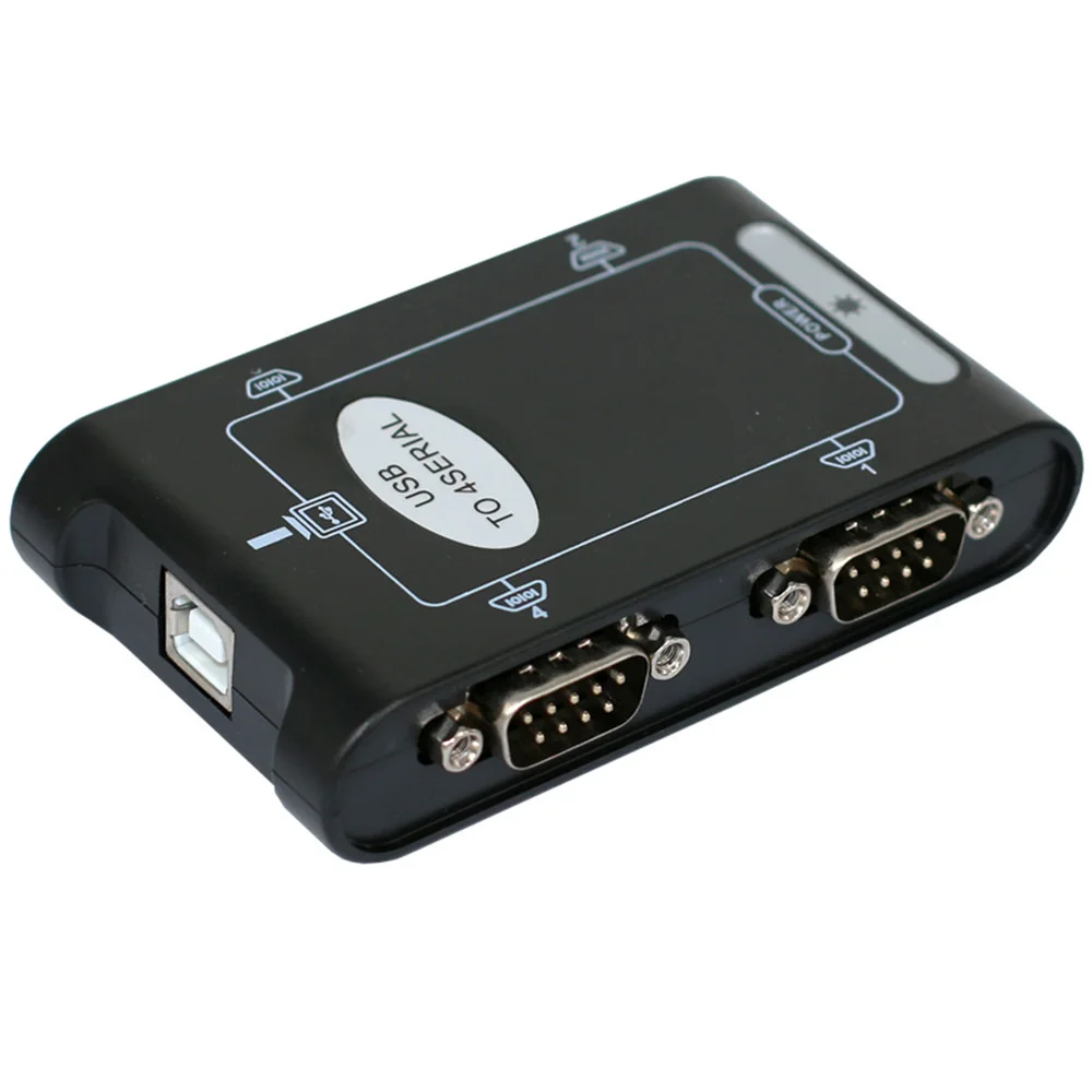 USB 2,0 до 9Pin RS232 многопортовый адаптер USB до 4 последовательный концентратор DB9F разъемы промышленного класса