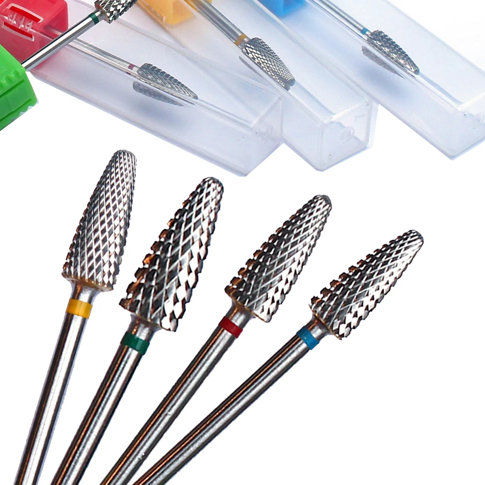 1 Pz Fresa In Metallo Duro Frese Per Punte Da Trapano Per Manicure Macchina Elettrica Pedicure Gel Lucidatura Rimozione Accessori Per Macinare