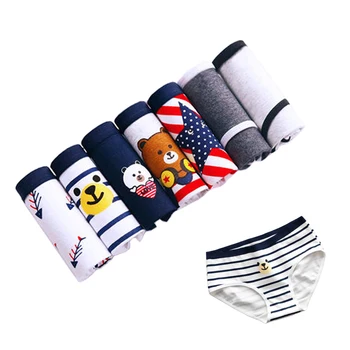 

7pcs/lot Women's Panties Cotton Female Underwears Comfortable Underpants Sexy Lingeries Cueca Calcinhas Seamless Cartoon briefs