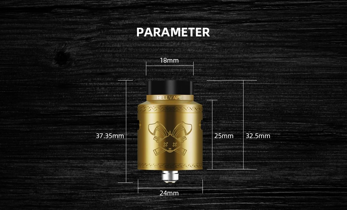 Новейший бак Hellvape Dead Rabbit V2 BF RDA 510 с резьбой и поддержкой одной/двойной катушки электронная сигарета vape