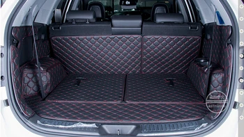 

Dedicated Car Trunk Mats for KIA Sorento 7seats 2013 Durable Waterproof Leather Luggage Mats for Sorento 2014 Full Surrounded