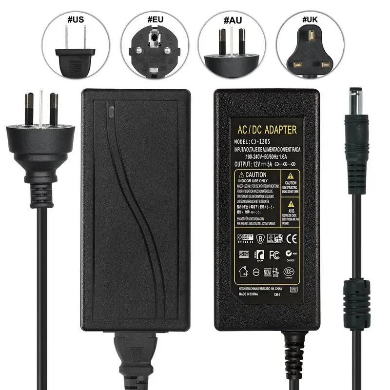 Адаптер питания переменного тока 220 В в 12 постоянного для систем видеонаблюдения