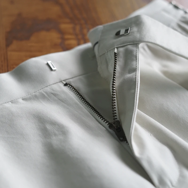 Винтажные неаполетные повседневные брюки с пряжкой для мужчин деловые