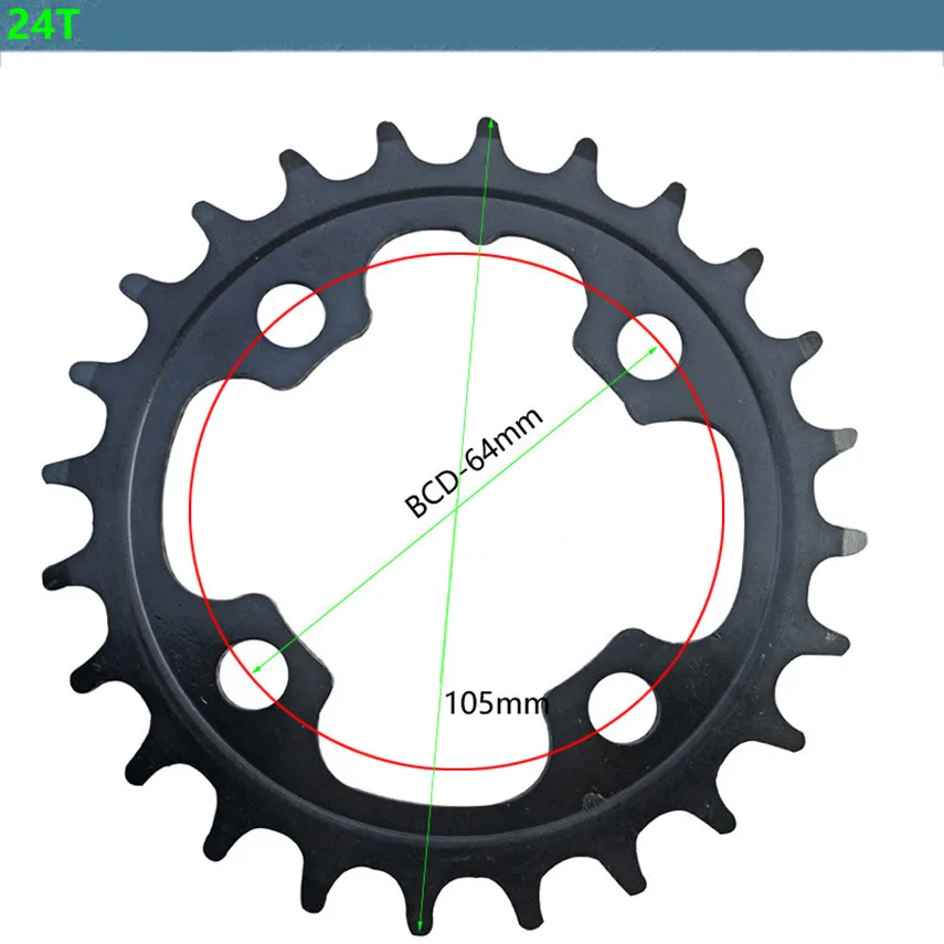 MIXIM MTB велосипед 24 т цепь колеса ремонт диск Звездочка для Shimano двойной диск Звездочка Raod велосипед 10/11 скорость