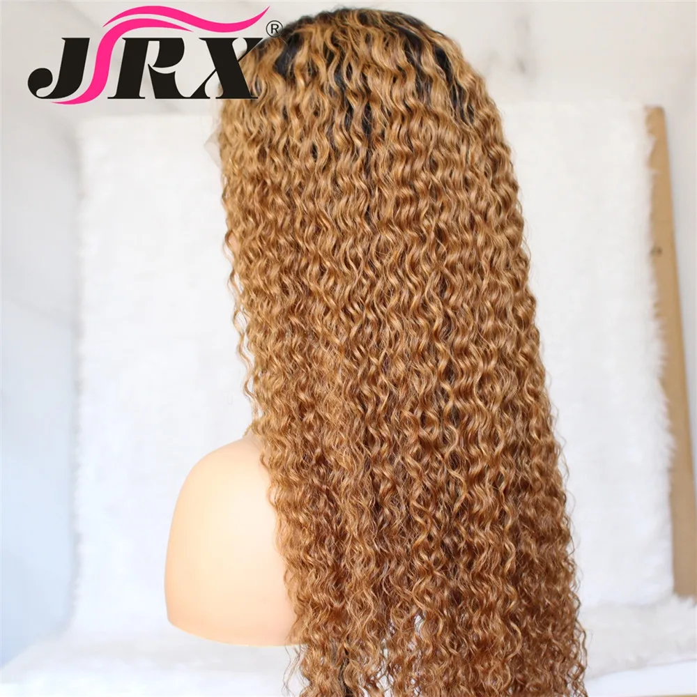Бразильские волосы remy на кружеве, длинные, 150% дюйма, плотность, кудрявые, с детскими волосами, для женщин, человеческие волосы, парики, Омбре, блонд