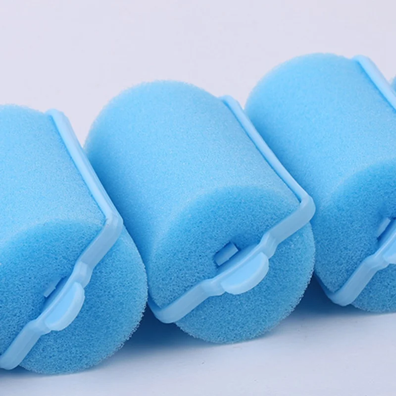 New Design 12pcs/set Magic Sponge Foam Cushion Hair Styling Rollers Curlers DIY Wavy Hair Travel Home Use Twist Tool