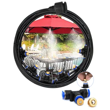 

Hot Sales Atomization System Quick Plug Nozzle Outdoor Mist Nozzles Cooling System Greenhouse Outdoor Garden Cooling Spray Set