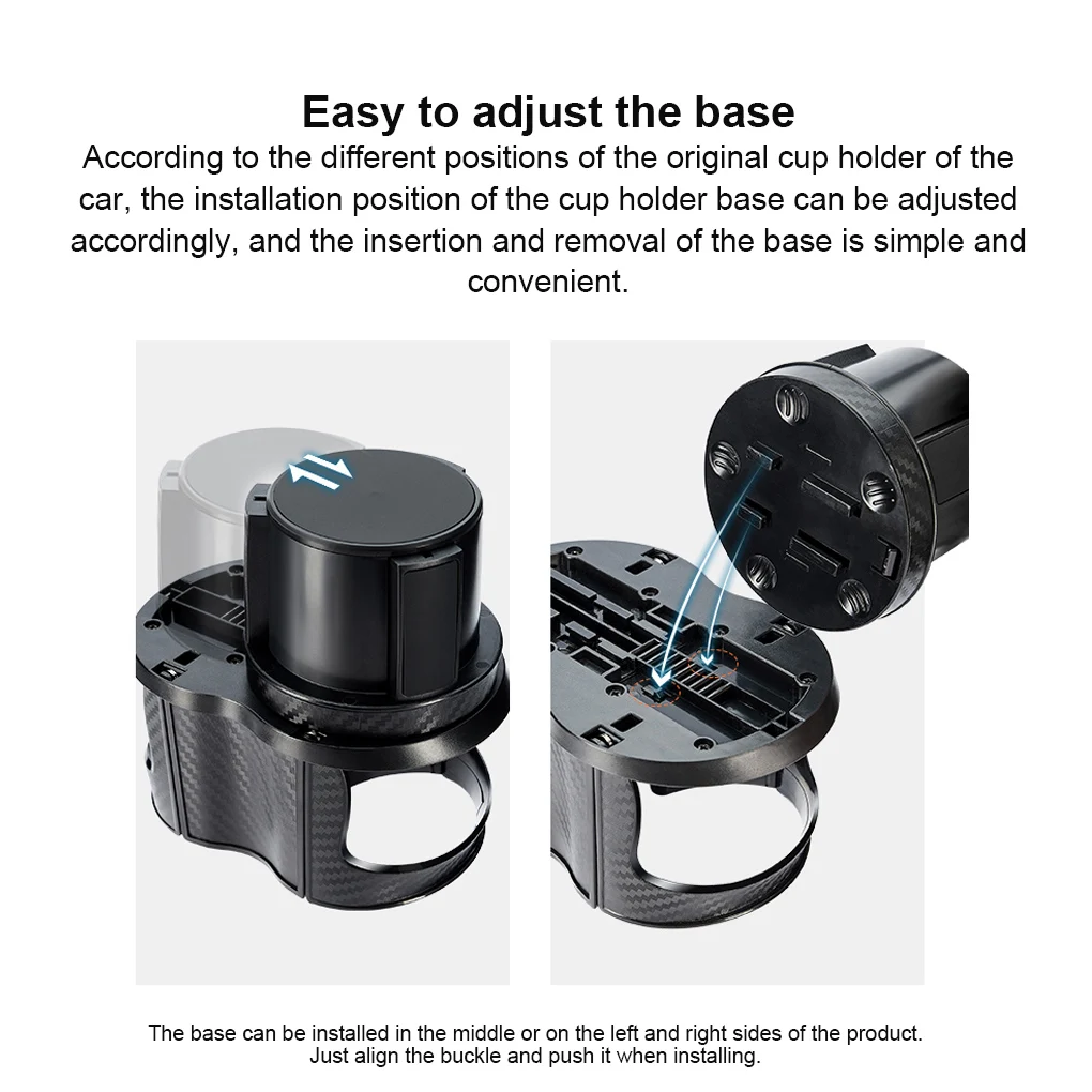 2-in-1 Auto Tasse Halter Expander Getränkehalter Adapter Auto