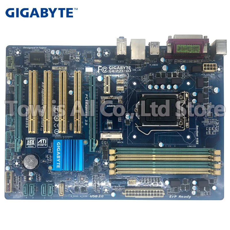^*Best Offers Gigabyt GA-P75-D3 original motherboard LGA 1155 DDR3 USB2.0 USB3.0 SATA3 P75-D3 32GB B75 Desktop Motherboard ^*Best Offers Gigabyt GA-P75-D3 original motherboard LGA 1155 DDR3 USB2.0 USB3.0 SATA3 P75-D3 32GB B75 Desktop Motherboard