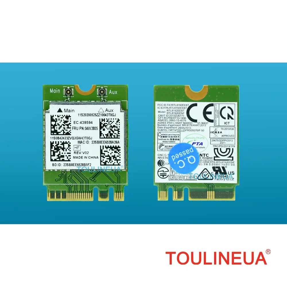 Беспроводная карта RTL8192EEBT FRU 04W3804 04W3805 Thinkpad T440P T440s L440 L540 T540P W540 X240 new X1|wireless card|card card |