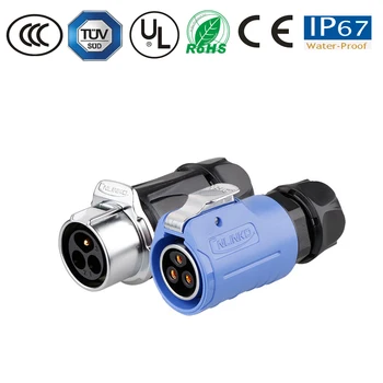 

Waterproof connector aviation plug 2/3/4/5/7/9/12 pinDocking Alignment Power Supply Waterproof connector male female plug