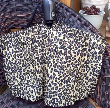 

Fully Automatic Umbrella Automatic Windproof Automatic Ladies Umbrella Leopard Print Yellow Paraguas Mujer Rain Umbrella QBA60YS