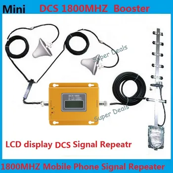 

ZQTMAX LTE FDD 4G Repeater 2g Cell Phone Signal Booster 1800 MHZ cellular signal Amplifier + ceiling antennas
