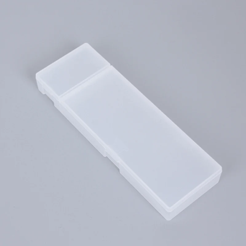 AAAJ-1 Pc Style Transparent Scrub Pencil Case Pencil Box Plastic Storage Box Learning Stationery Office Supplies