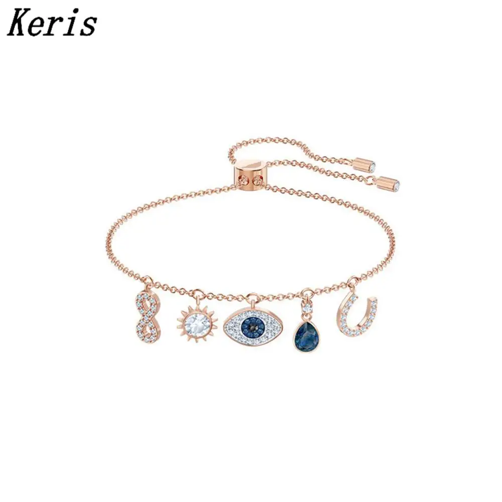 

High quality swa new element luck devil's eye hanging bracelet
