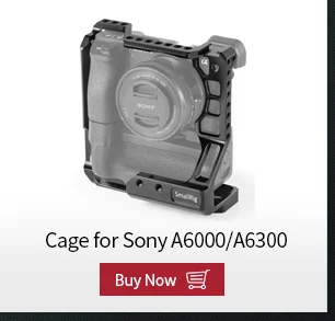 SmallRig l-кронштейн пластина с деревянной ручкой для sony A6400/A6300/A6100 Arca-швейцарская стандартная Монтажная пластина L-2331