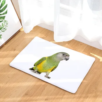 

Sublimation flannel mats parrot digital footprints kitchen mats non-slip floor mats bathroom carpet Home Decoration rugs