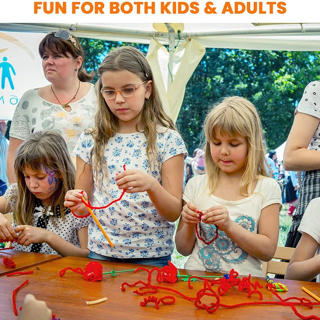 1200 Pcs DIYStick Feather Colorful Plush Foam Flowers PartySupplies Handicraft Jewelry Creative Gifts for Boys and Girls 6