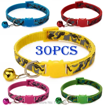 

30PCS Personalized Dog Collars adjustable Soft Pendant Bling Necklace Cat Custom Dog Collar Name ID Tags For Cat Dogs plate