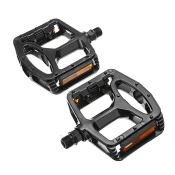

1 Pair Mountain Bike Pedals Aluminum Alloy Non-slip Bearing Black Sturdy Platform MTB Bicycle Pedal Bike Accessories