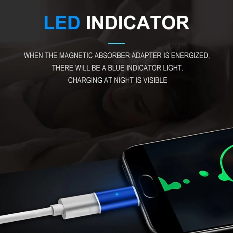 USB Type C Magnetic Adapter USB C Female To Micro iOS Magnet Type-C Converter Connector For iPhone Xiaomi Samsung LG