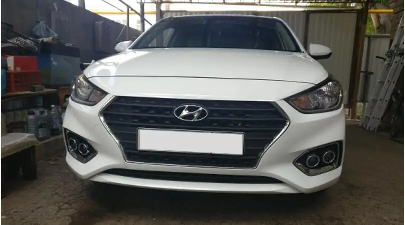 Автомобильный бампер, головной светильник для hyundai Accent, противотуманный светильник, Solaris,~ 2019y, галогенная лампа, 4300 K, провод, фара для акцента, противотуманная фара