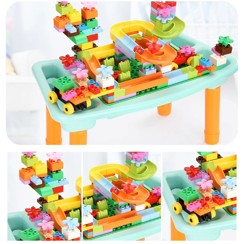  DIY Floor Table Fancy Creative Toys For Children Multi-Functional Desk Large Particles Building Blo