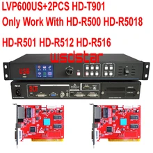 LVP600US+ 2 шт. HD-T901 USB и SDI дешевый светодиодный видеопроцессор вход USB(поддержка JPG mp4)/SDI/HDMI/DVI/VGA/CVBS 1920*1080 1024*768