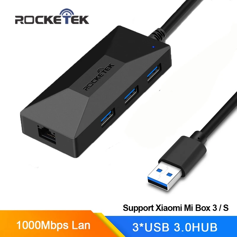 USB 3 0 к Rj45 хаб гигабитный Ethernet адаптер 1000 Мбит/с для ТВ приставки Xiaomi Mi Box 3/S 4 4c se Android
