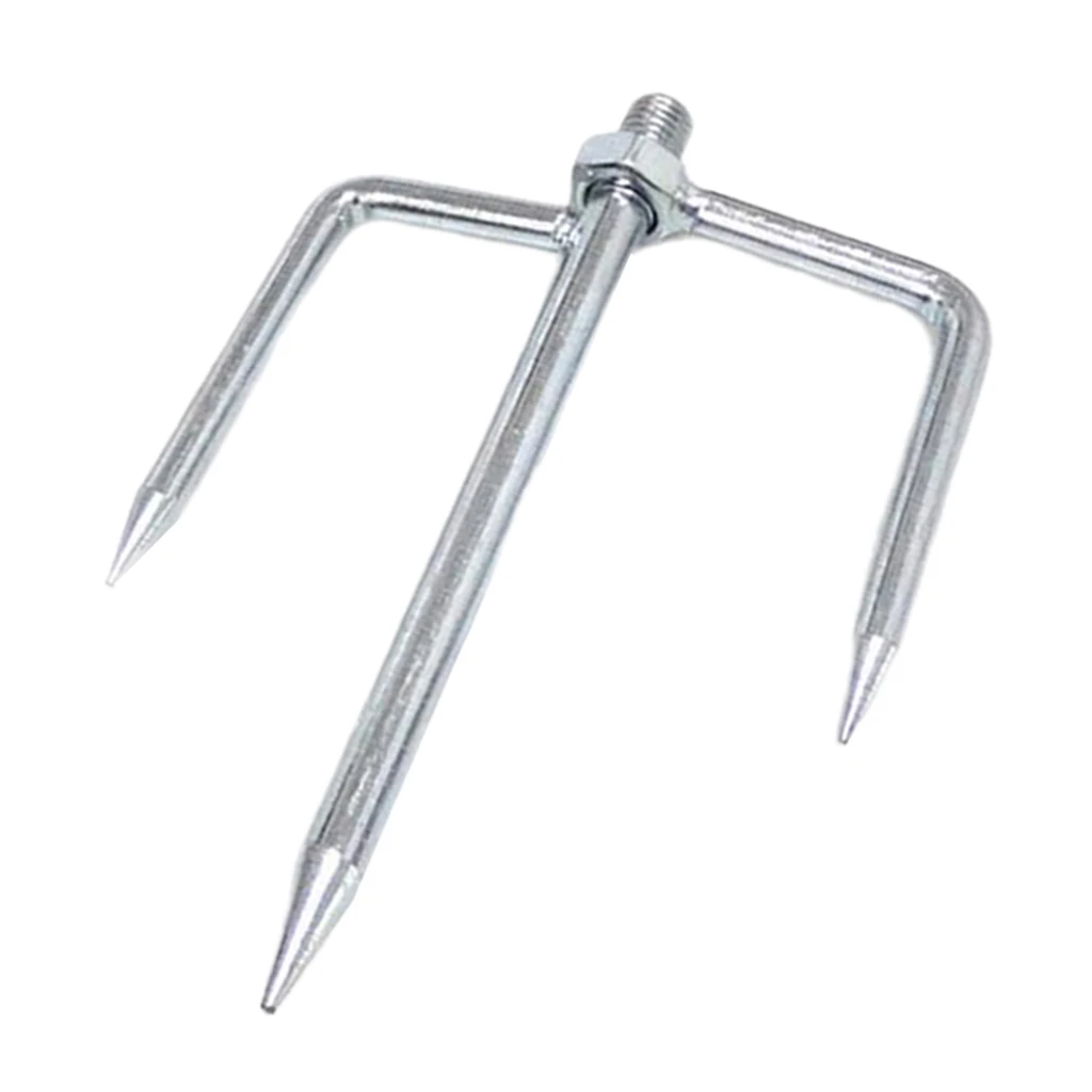Detachable Umbrella Ground Spike Pole Garden Outdoor Beach Metal Universal Fishing Umbrella Ground Spike