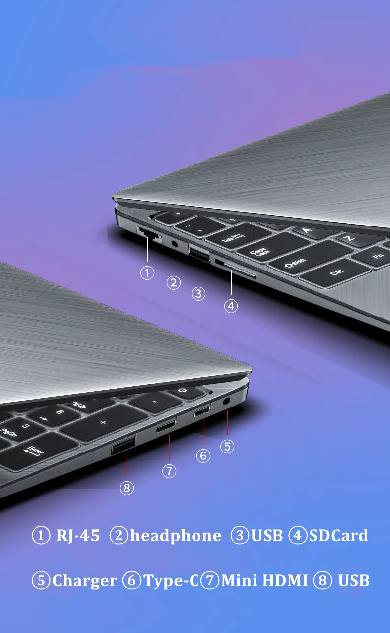 15 6 дюймов игровой ноутбук с i7 CPU16G Оперативная память 1 ТБ 512 ГБ 256 128 Гб 64 SSD