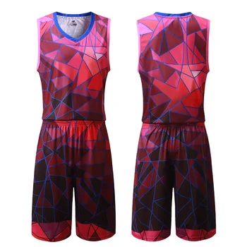 

Unique Design Basketball Jersey Sublimation Printing Custom Basketball Uniform Men Running Kits Jerseys Basketball Suits