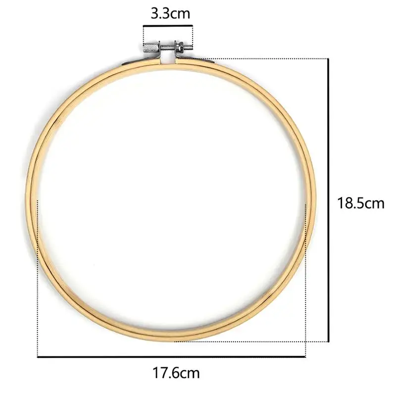 10-30CM Bamboo Frame Embroidery Hoop Ring DIY Needlecraft Cross Stitch Machine Round Loop Hand Household Sewing Tools 8 Size 