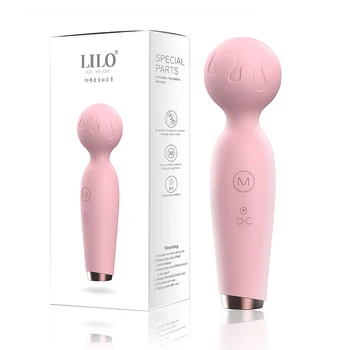 Female AV massage stick rechargeable Clitoral stimulator cute microphone appearance mini vibrator magic wand vibrators for women 5