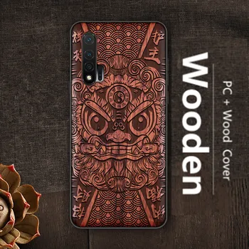 

Honor 20 Case wooden hard for huawei Honor 20 20S View 30 10 20 note10 pro magic 2 8x max 9x nova 4 5 6 Case wood cover